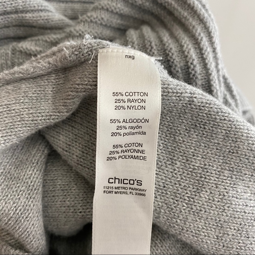 Chico’s Cowl Neck Sweater, Size 3 (XL/16) - Picture 9 of 9